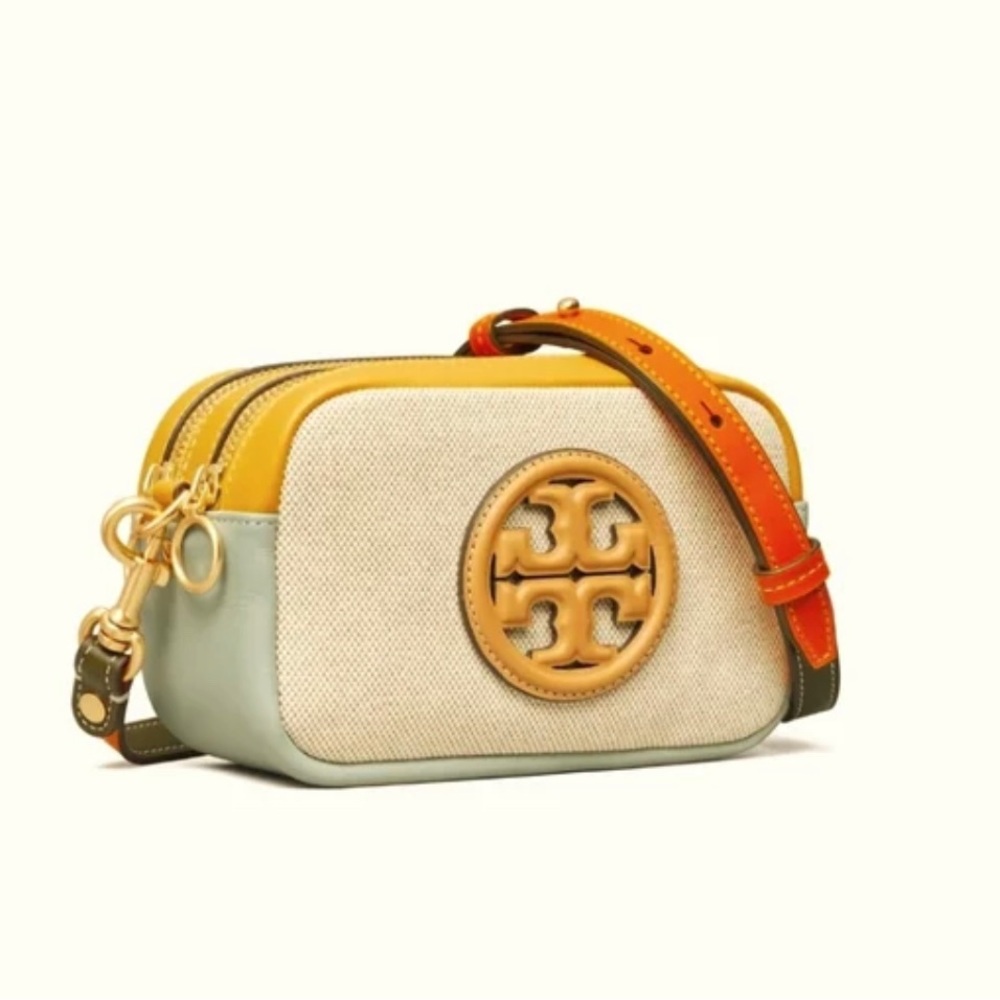 **NEW** NWOT TORY BURCH PERRY BOMBE CANVAS MINI/CROSSBODY BAG